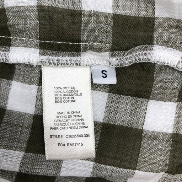 Anthropologie Cloth & Stone Gingham Halter Top - Picture 7 of 8